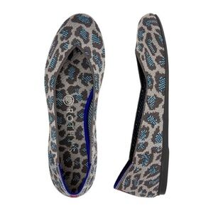 ROTHY’S Blue and Gray leopard flats